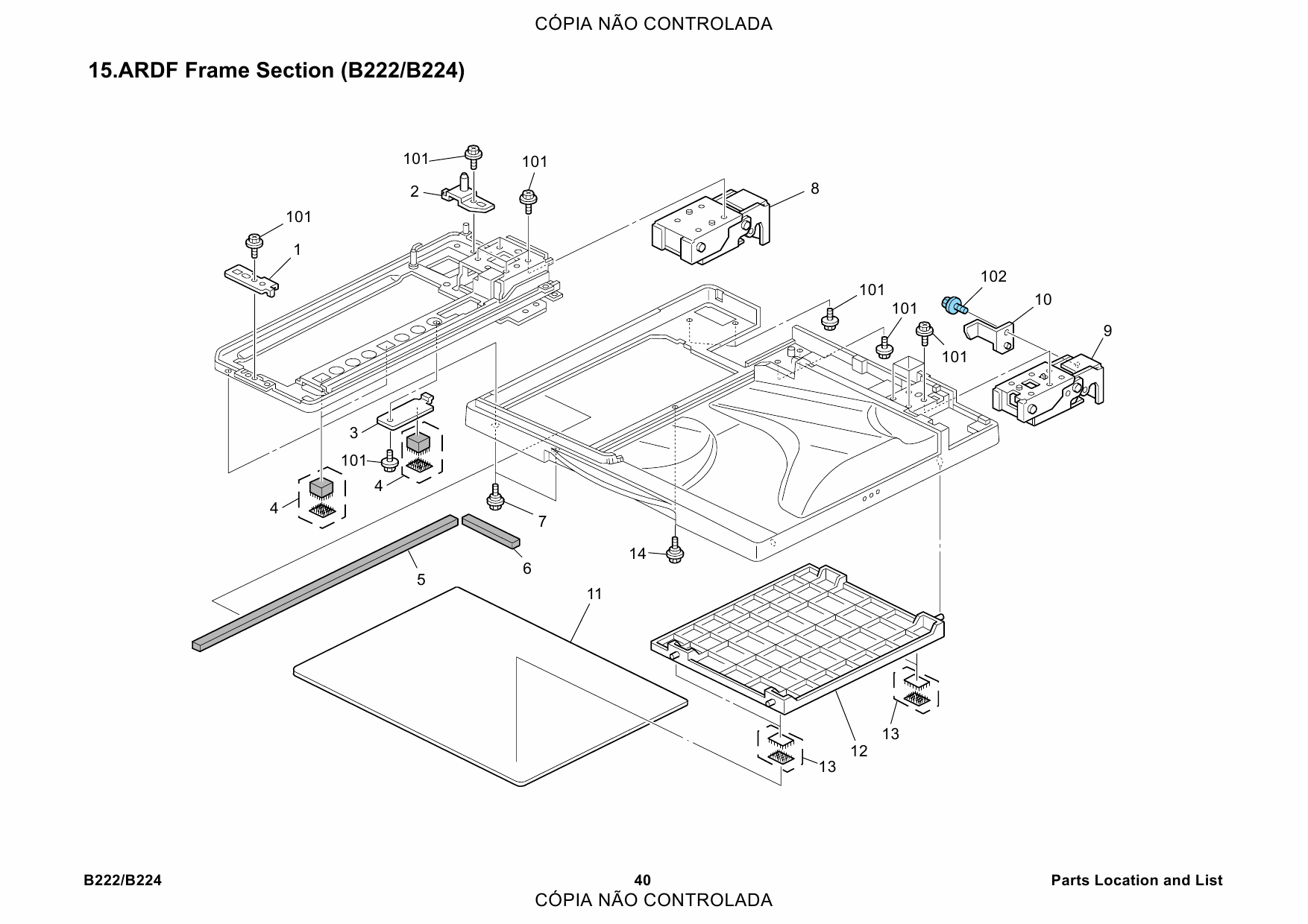 RICOH Aficio MP-C3500 C4500 B222 B224 Parts Catalog-5